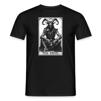 Tarot Cards Tarot Card The Devil The Devil - Men's T-Shirt - black - Front - AI Model Male 178 light (178cm)