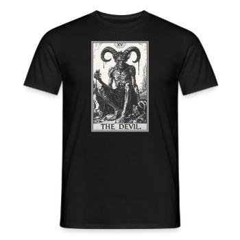 Tarot Cards Tarot Card The Devil The Devil - Men's T-Shirt - black - Front - AI Model Male 178 light (178cm)
