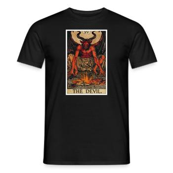 Tarot Cards Tarot Card The Devil The Devil - Men's T-Shirt - black - Front - AI Model Male 178 light (178cm)
