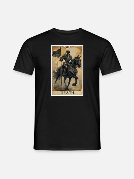 Tarotkarten Tarotkarte Death Tod - Männer T-Shirt - Schwarz