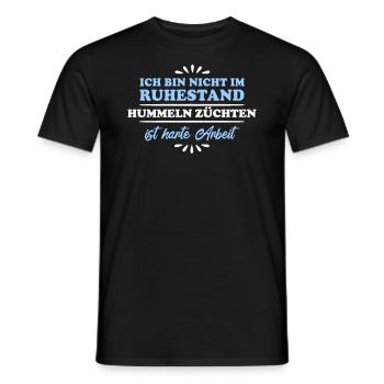 Retirement Pensioner Pensioner Bumblebee Breeder - Men's T-Shirt - black - Front - AI Model Male 178 light (178cm)