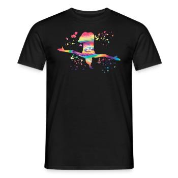 Plongeon, Saut artistique, Plongeon synchronisé - T-shirt homme - noir - Devant - AI Model Male 178 light (178cm)