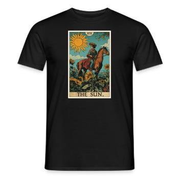 Tarot Cards Tarot Card The Sun The Sun - Men's T-Shirt - black - Front - AI Model Male 178 light (178cm)