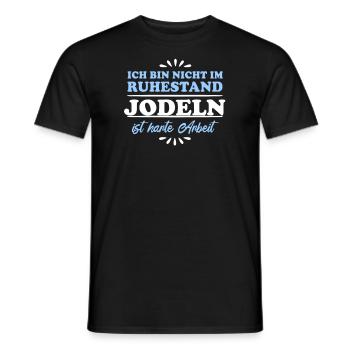 Ruhestand Rentner Pensioner Jodler - Männer T-Shirt - Schwarz - Vorne - AI Model Male 178 light (178cm)