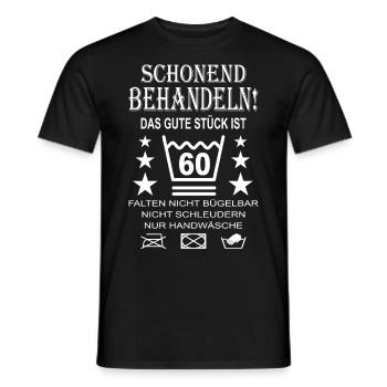 60 ans drôle blague humour 60 ans anniversaire - T-shirt homme - noir - Devant - AI Model Male 178 light (178cm)