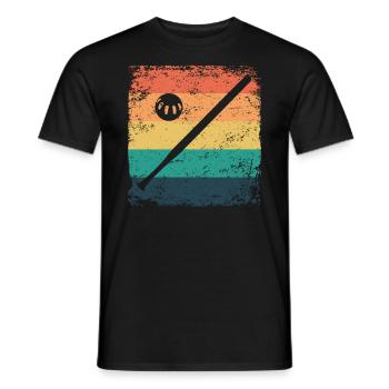 Wiffleball Club Retro Pickleball Team - Men's T-Shirt - black - Front - AI Model Male 178 light (178cm)