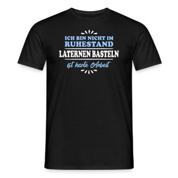 Lanternes de retraité de retraité - T-shirt homme - noir - Devant - AI Model Male 178 light (178cm)