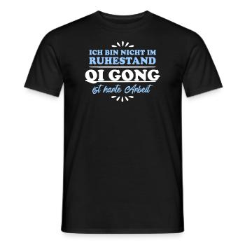 Retirement Pensioner Pensioner Qi-Gong - Men's T-Shirt - black - Front - AI Model Male 178 light (178cm)
