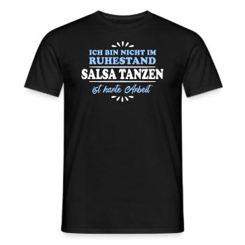 Retirement, Retiree, Retiree, Salsa Dancer - Men's T-Shirt - black - Front - AI Model Male 178 light (178cm)