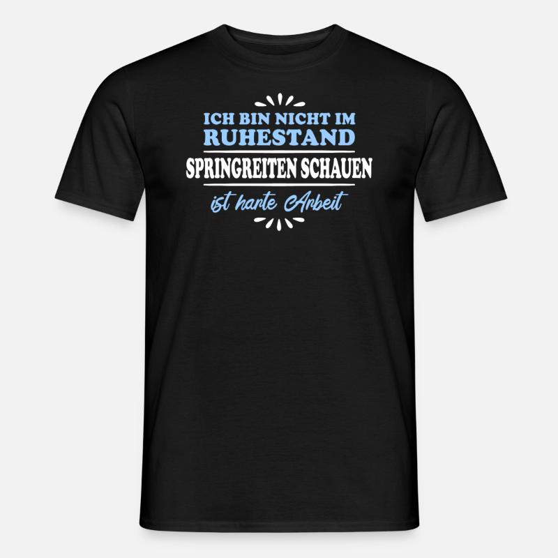 Retraité Retraité Cavalier d’obstacles - T-shirt homme - noir