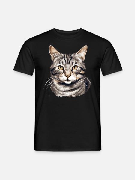 Cat Cats American Wirehair - Men's T-Shirt - black