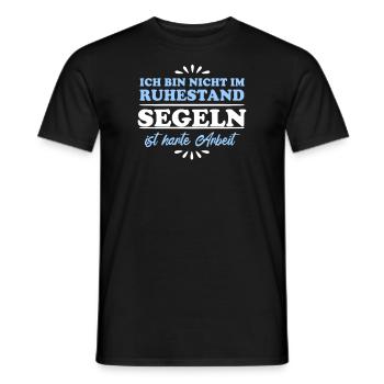 Retirement Pensioner Pensioner Sailing - Men's T-Shirt - black - Front - AI Model Male 178 light (178cm)