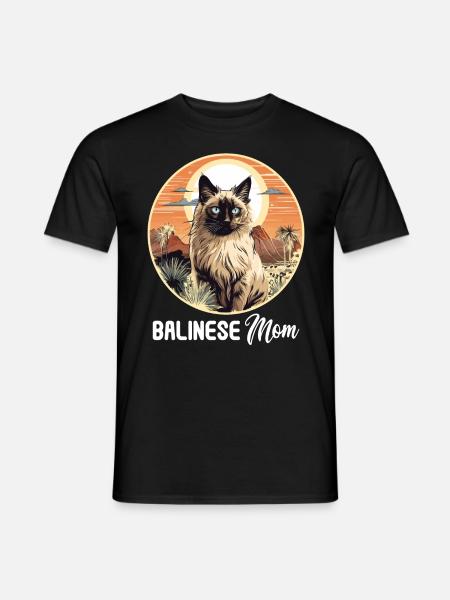 Chat balinais Balinesenkatze - T-shirt homme - noir