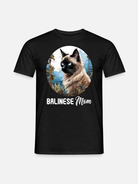 Balinese Cat Balinesenkatze - Men's T-Shirt - black