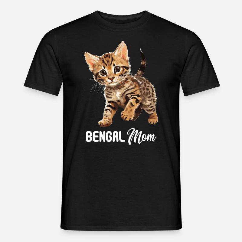 Chat du Bengale Bengalkatze - T-shirt homme - noir