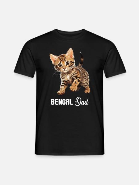 Bengal Cat Bengalkatze - Men's T-Shirt - black