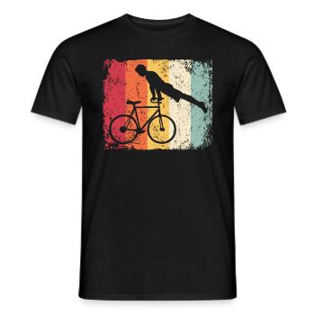 Artistic Cycling Artistic Cyclist - Men's T-Shirt - black - Front - AI Model Male 178 light (178cm)