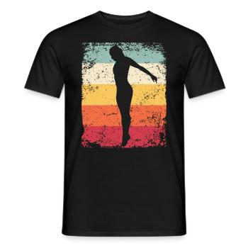 Plongeon, Saut artistique, Plongeon synchronisé - T-shirt homme - noir - Devant - AI Model Male 178 light (178cm)