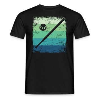 Wiffleball Club Retro Pickleball Team - Men's T-Shirt - black - Front - AI Model Male 178 light (178cm)