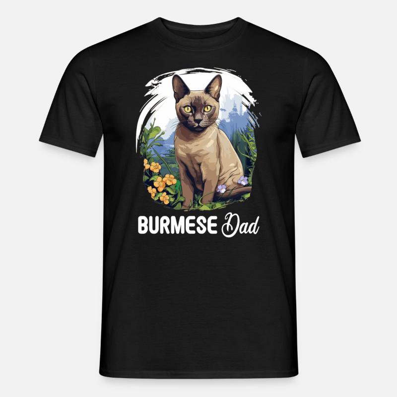 Chat birman Birmanie Katze - T-shirt homme - noir