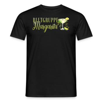 Blutgruppe Margarita Tequila Junggesellenabschied - Männer T-Shirt - Schwarz - Vorne - AI Model Male 178 light (178cm)
