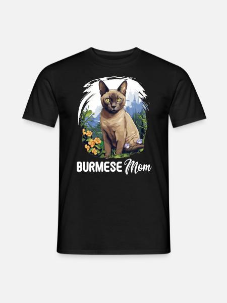 Chat birman Birmanie Katze - T-shirt homme - noir