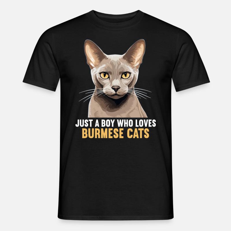 Chat birman Birmanie Katze - T-shirt homme - noir