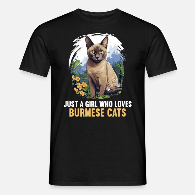 Chat birman Birmanie Katze - T-shirt homme - noir