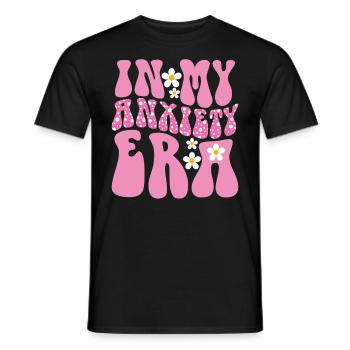 In Meiner Angst-ära Lustiges Überdenken - Männer T-Shirt - Schwarz - Vorne - AI Model Male 178 light (178cm)