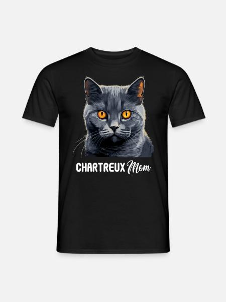 Chat Chartreux Chat Chartreux - T-shirt homme - noir