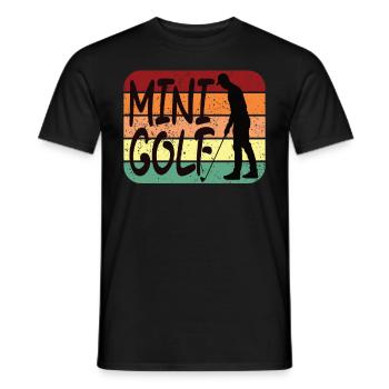 Golfers Golf Golf Vintage Golf - Men's T-Shirt - black - Front - AI Model Male 178 light (178cm)