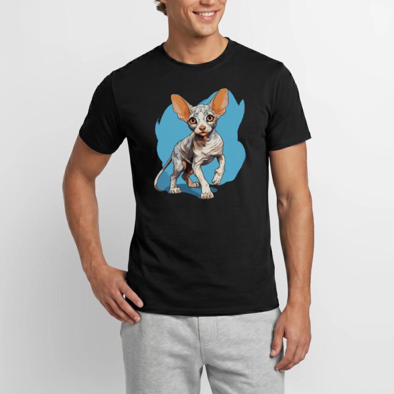 Cornish Rex Kätzchen Cornish Rex Katze Männer T-Shirt
