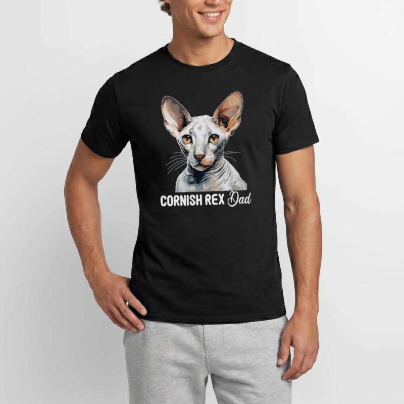 Cornish Rex Kätzchen Cornish Rex Katze Männer T-Shirt