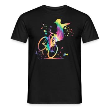 Artistic Cycling Artistic Cyclist - Men's T-Shirt - black - Front - AI Model Male 178 light (178cm)