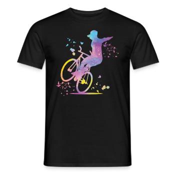 Artistic Cycling Artistic Cyclist - Men's T-Shirt - black - Front - AI Model Male 178 light (178cm)