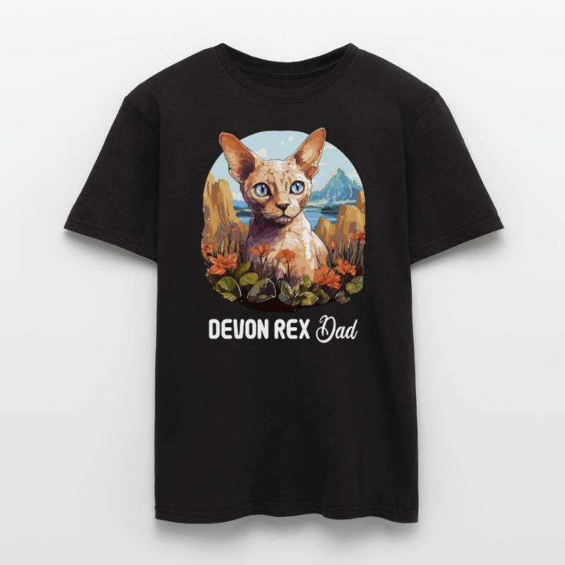 Devon Rex Kätzchen Devon Rex Katze Männer T-Shirt