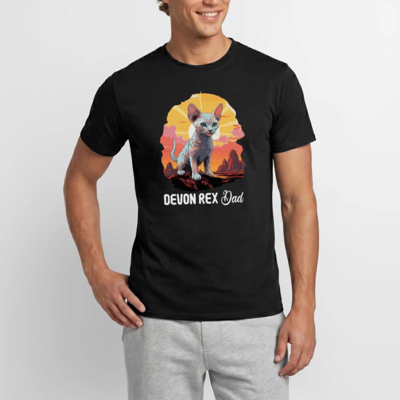 Chaton Devon Rex Chat Devon Rex T-shirt homme