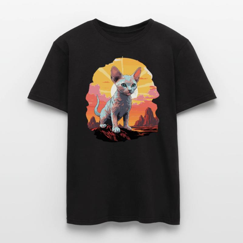 Devon Rex Kätzchen Devon Rex Katze Männer T-Shirt