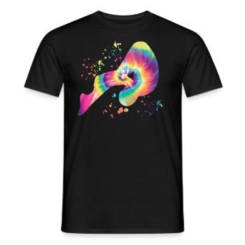 Synchronized Water Diver High Diver - Men's T-Shirt - black - Front - AI Model Male 178 light (178cm)
