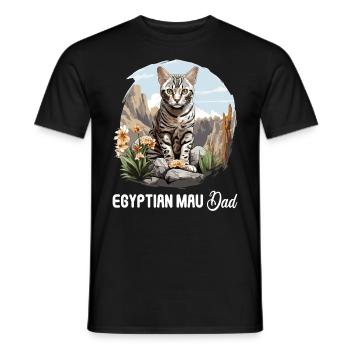 Egyptian Mau Kätzchen Katze Ägyptische Mau - Männer T-Shirt - Schwarz - Vorne - AI Model Male 178 light (178cm)
