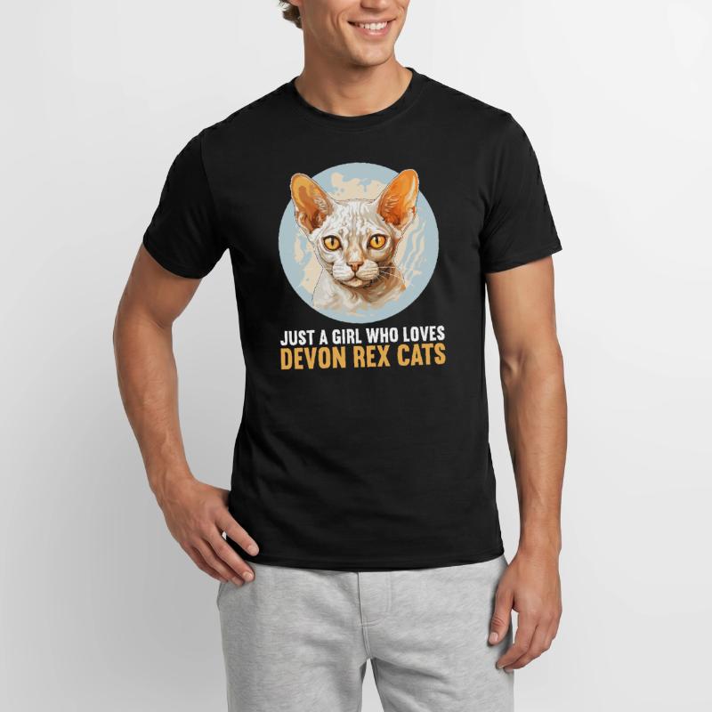Devon Rex Kätzchen Devon Rex Katze Männer T-Shirt