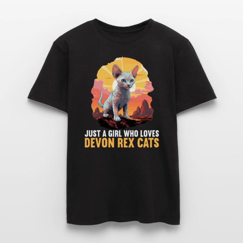 Devon Rex Kätzchen Devon Rex Katze Männer T-Shirt