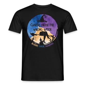 Cancer, Sorcière, Calendula, Cancer de la vessie - T-shirt homme - noir - Devant - AI Model Male 178 light (178cm)
