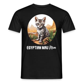 Egyptian Mau Kätzchen Katze Ägyptische Mau - Männer T-Shirt - Schwarz - Vorne - AI Model Male 178 light (178cm)