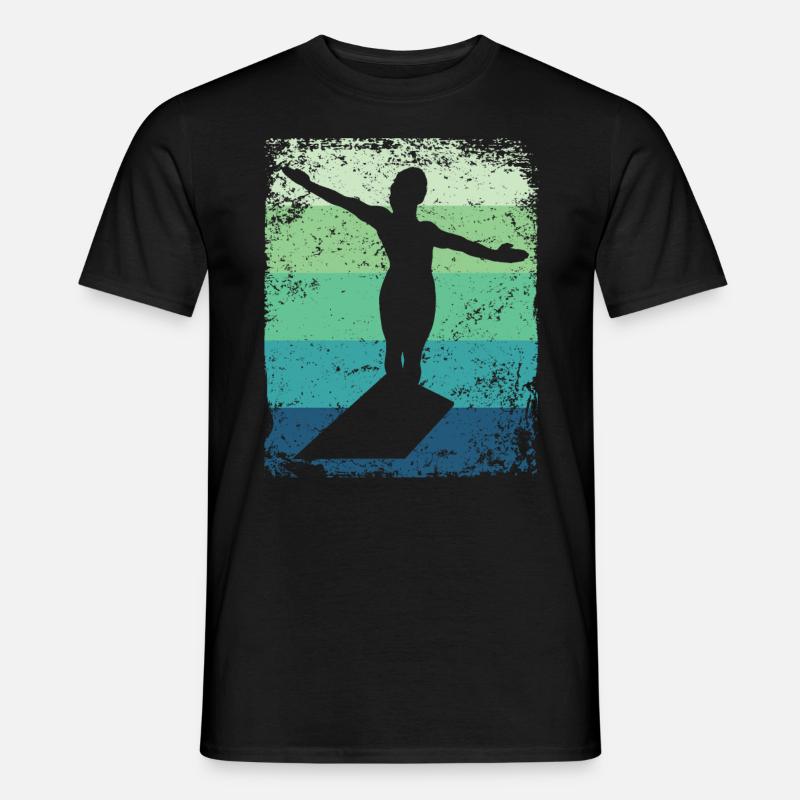 Synchronisierter Wassertaucher High Diver - Männer T-Shirt - Schwarz
