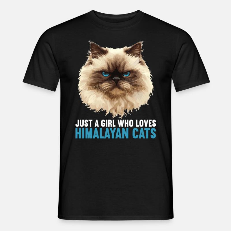 Himalayan Cat Colourpoint Katze - Men's T-shirt - black