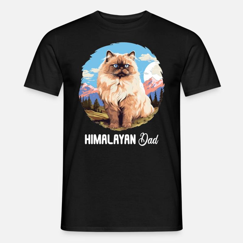 Himalayan Cat Colourpoint Katze - Men's T-shirt - black
