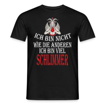 Je ne suis pas comme les autres, je suis pire - T-shirt homme - noir - Devant - AI Model Male 178 light (178cm)