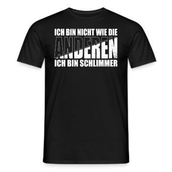 Je ne suis pas comme les autres, je suis pire - T-shirt homme - noir - Devant - AI Model Male 178 light (178cm)