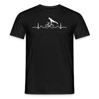 Artistic Cycling Artistic Cyclist - Men's T-Shirt - black - Front - AI Model Male 178 light (178cm)